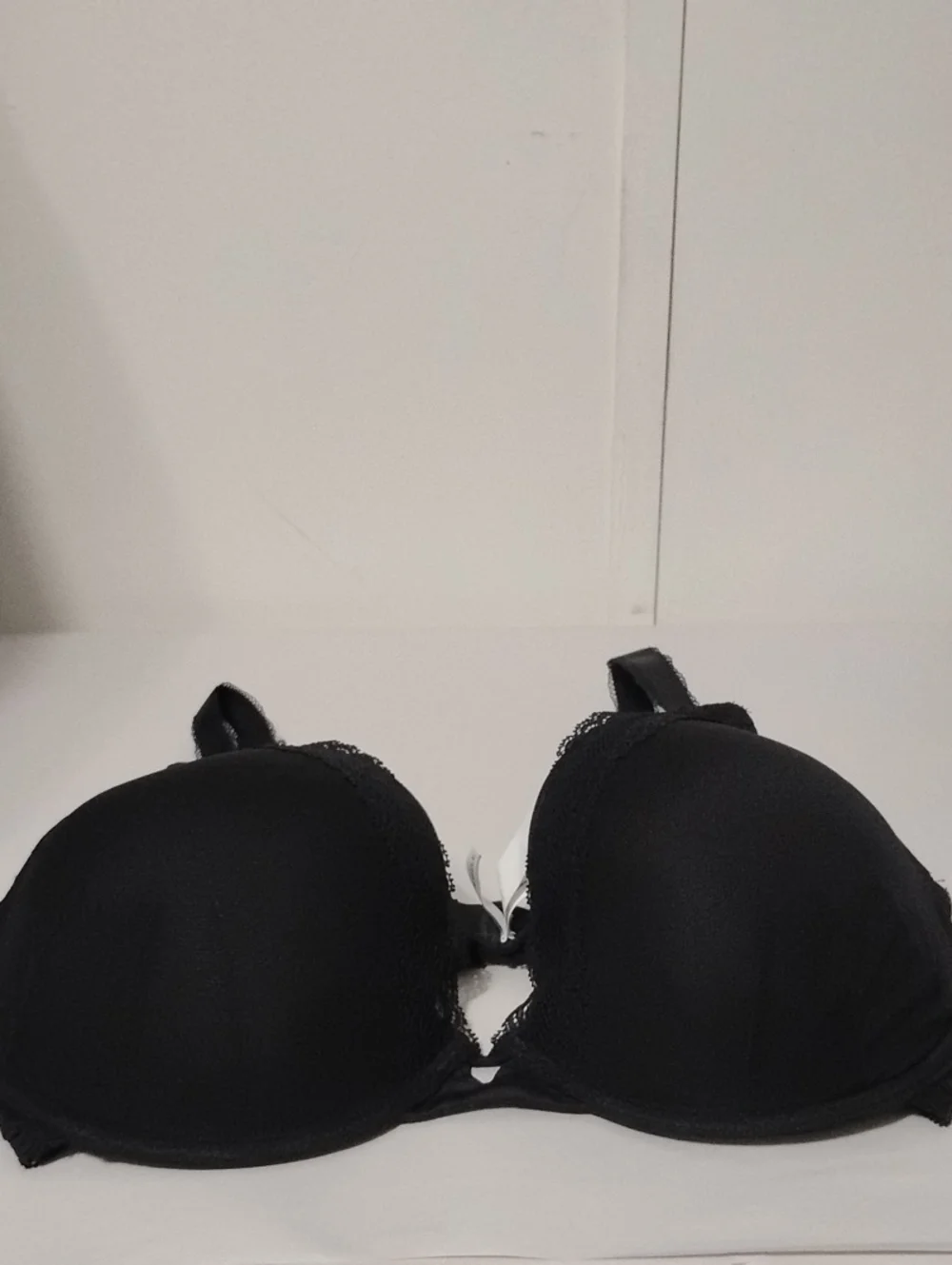 Simone Perele Everyday Lace Trim Black Push-Up Bra